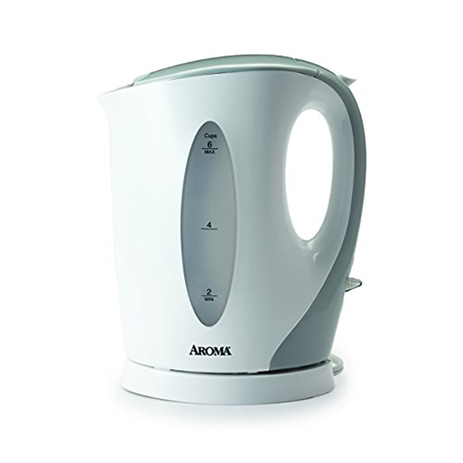 Aroma 6-Cup Electric Kettle, White (AWK-105)