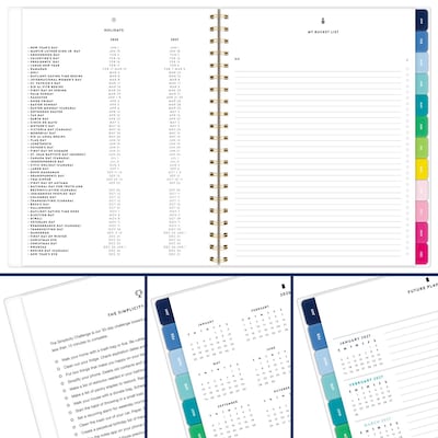 2026-2027 AT-A-GLANCE Simplified by Emily Ley Happy Stripe 8.5" x 11" Academic Weekly & Monthly Planner (EL49-905A-27)