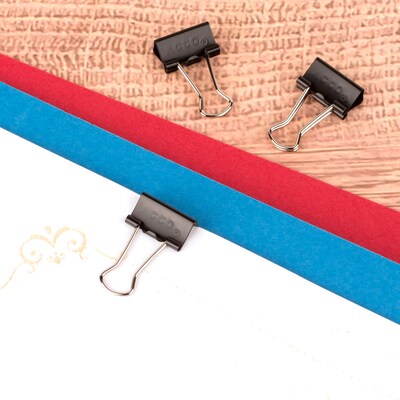 ACCO Binder Clips, Mini, Black, Dozen (A7072010)