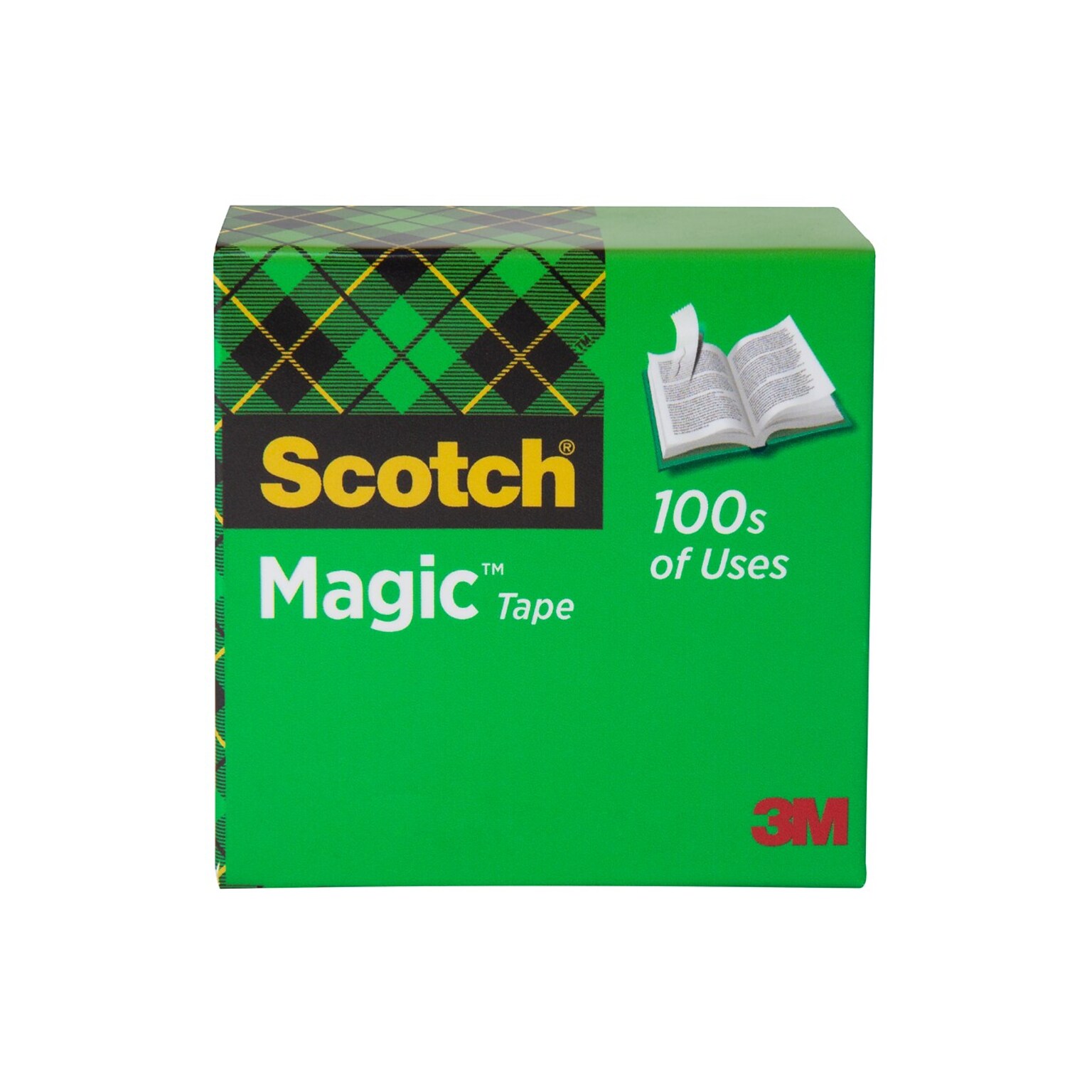 Scotch Magic Invisible Clear Tape Refill, 0.5 x 36 yds., 1 Core, 12 Rolls/Pack (810-121296-12PK)
