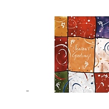 Seasons Greetings - foot prints art - 7 x 10 scored for folding to 7 x 5, 25 cards w/A7 envelopes pe