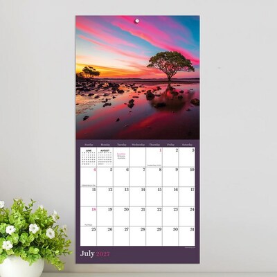 2027 TF Publishing Sunsets 7" x 7" Monthly Wall Calendar, Multicolored (27-2011)