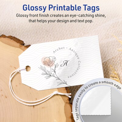 Avery 2 x 3-1/2  Blank Price & Merchandise Tags, White, 200/Carton (95321-GWT25)