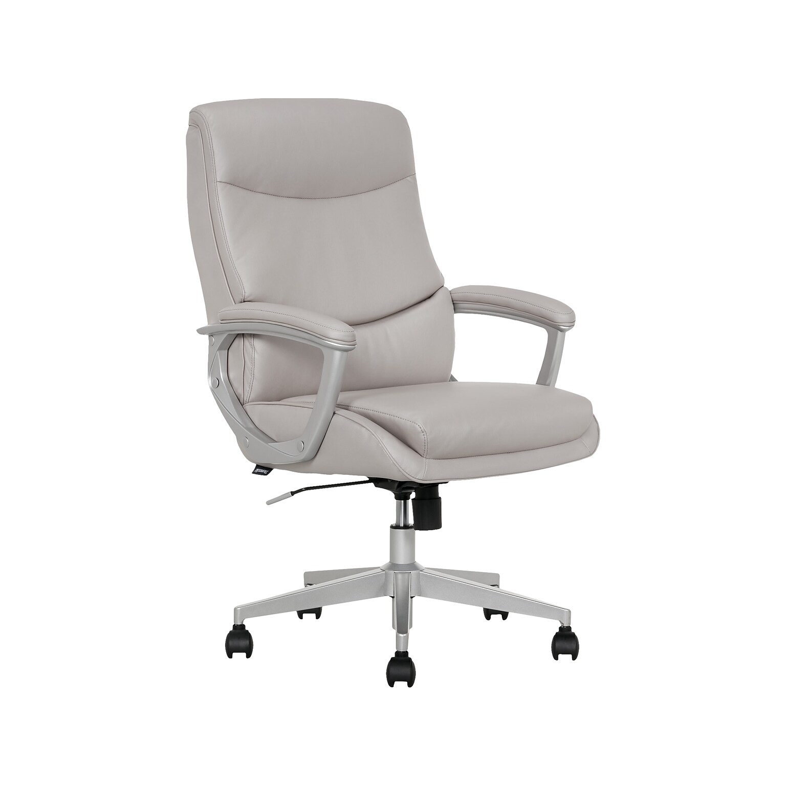 Thomasville Furniture Josephine Ergonomic Bonded Leather Swivel Manager Chair, Gray (60071-LGRY)