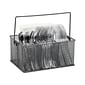 Mind Reader 4-Compartment Metal Organizer Holder Desk Organizer, Gray (MESHBASKET-GRY)