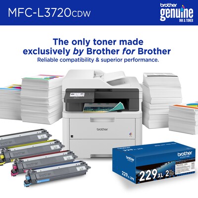 Brother MFC-L3720CDW Laser Printer, All-In-One, Print, Scan, Copy, Fax