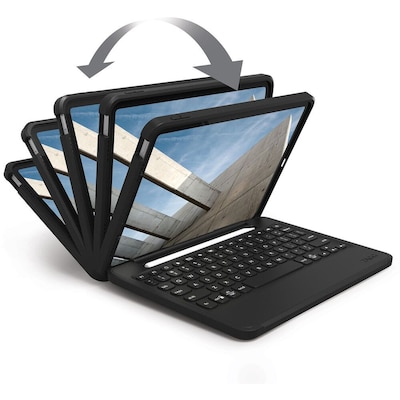 ZAGG Rugged Book Polycarbonate 10.9" Rugged Keyboard/Cover Case for Apple iPad (10th Generation), Black (103111478)