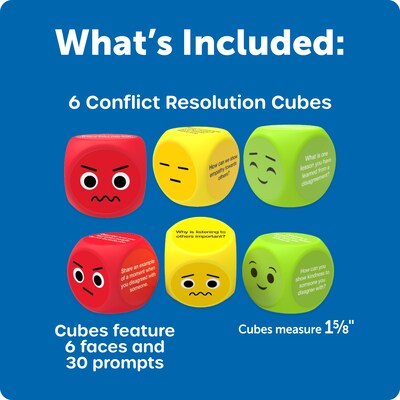 Learning Resources Conflict Resolution Cubes, Assorted Colors (LER7378)