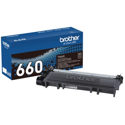 Brother TN-660 Black High Yield Toner Cartridge, Print Up to 2,600 Pages