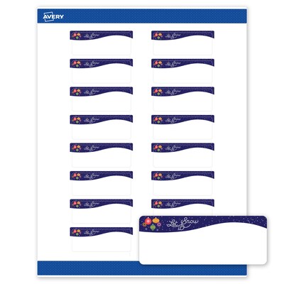 Avery Rectangle Multipurpose Labels, 1 x 2-5/8, White, 160/Pack (19479370438)
