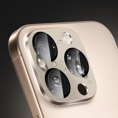 SaharaCase Ultra-Strong Camera Lens Protector for Apple iPhone 16 Pro and 16 Pro Max, Desert Titanium, 2/Pack (ZD00164)