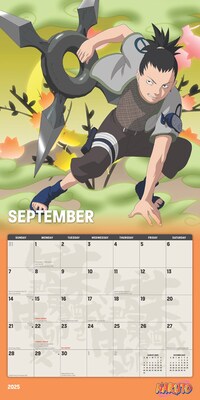 2025 Cal Ink Naruto 12" x 12" Monthly Wall Calendar (9781645916864)