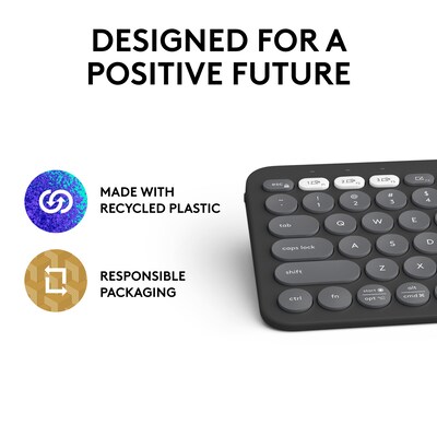 Logitech Pebble 2 Wireless Keyboard and Optical Mouse Combo, Tonal Blue (920-012202)