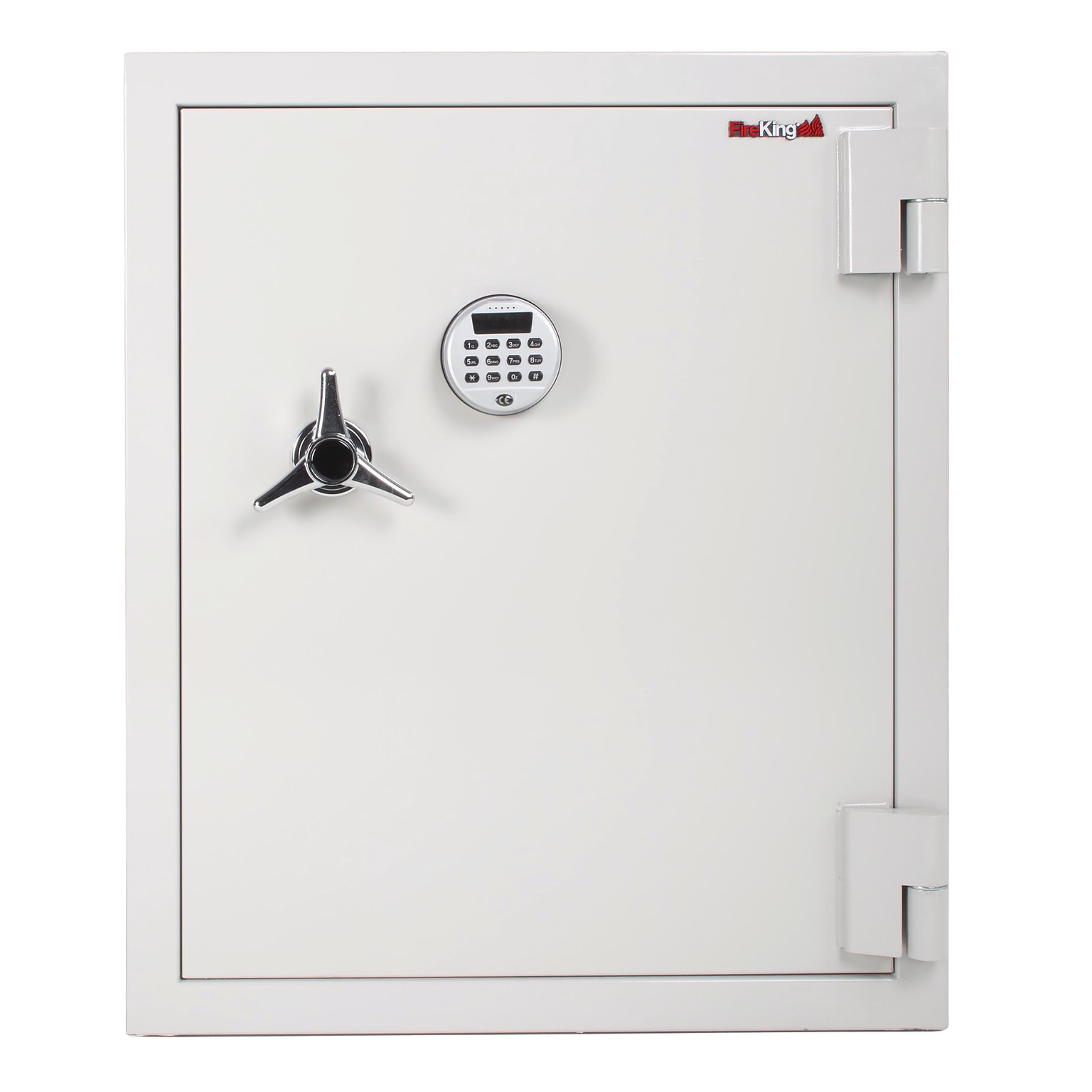 FireKing Fire-Rated Safe with 2-Adjustable Shelves, 7.5 Cu. Ft., White (KF2722-1WHE)