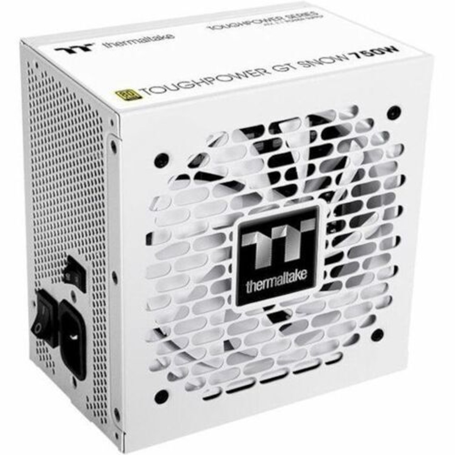 Thermaltake Toughpower GT 750W ATX 3.1 80 Plus Gold ATX Internal Power Supply, Snow White (PS-TPT-0750FNFAGU-W)