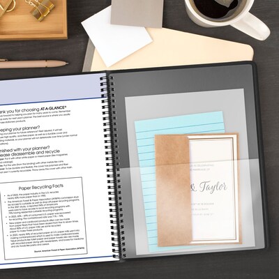 2027 AT-A-GLANCE QuickNotes 8.25" x 11" Monthly Planner, Faux Leather Cover, Black (76-06-05-27)
