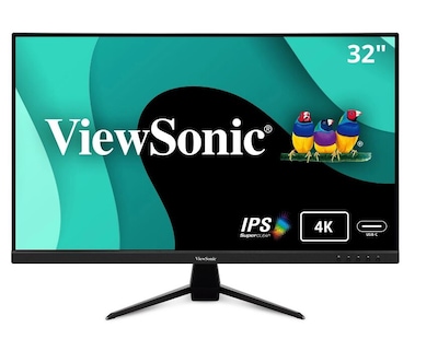 ViewSonic 32 60 Hz Monitor, Black (VX3267U-4K)