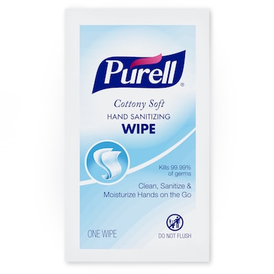 PURELL Cottony Soft Antibacterial Hand Sanitizing Wipes, 1000/Carton (9026-1M)