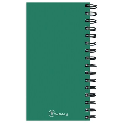 2025-2026 TF Publishing 3.5" x 6.5" Academic Year Weekly & Monthly Planner, Paperboard Cover, Green Grass (AY26-7502)