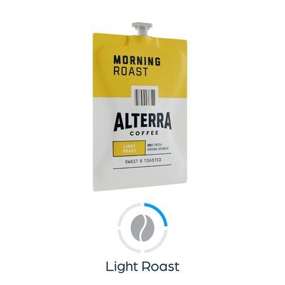 Alterra Morning Roast Coffee Flavia Freshpacks, Light Roast, 100/Carton (MDRA182)