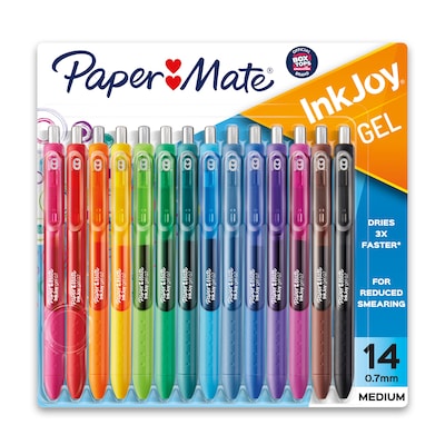 Paper Mate InkJoy Gel Medium Point Pens, Assorted Ink - 14 pack