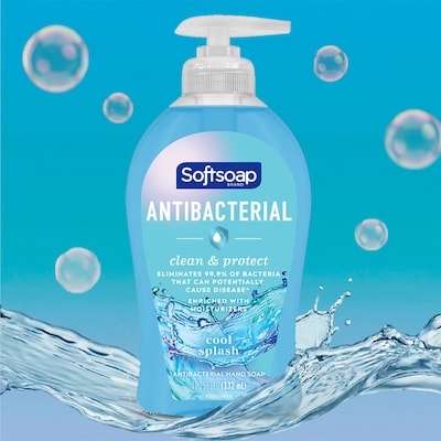 Softsoap Antibacterial Liquid Hand Soap, Cool Splash Scent, 11.25 oz. (US07327A)