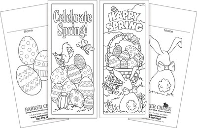Barker Creek Color Me! Celebrate the Year Bookmark Set, Black/White, 240/Pack (BC3575)