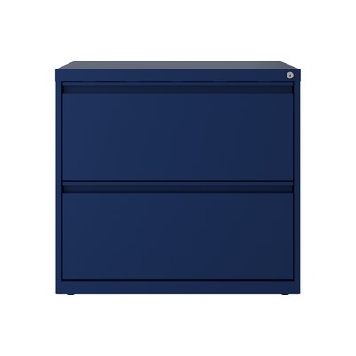 Hirsh 30 2-Drawer Lateral 101 File Cabinet, Navy (24086)
