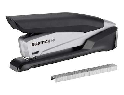 Bostitch Desktop Stapler with 70% Post Consumer Recycled Content, 20-Sheet Capacity, Staples Included, Black/Gray