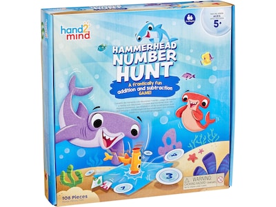 hand2mind Hammerhead Number Hunt Addition and Subtraction Game (95658)