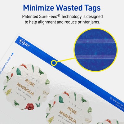 Avery 2-1/2" Diameter  Blank Price & Merchandise Tags, White, 90/Carton (95326-GWT10)
