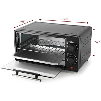 MegaChef 9 Liter Toaster Over, Black