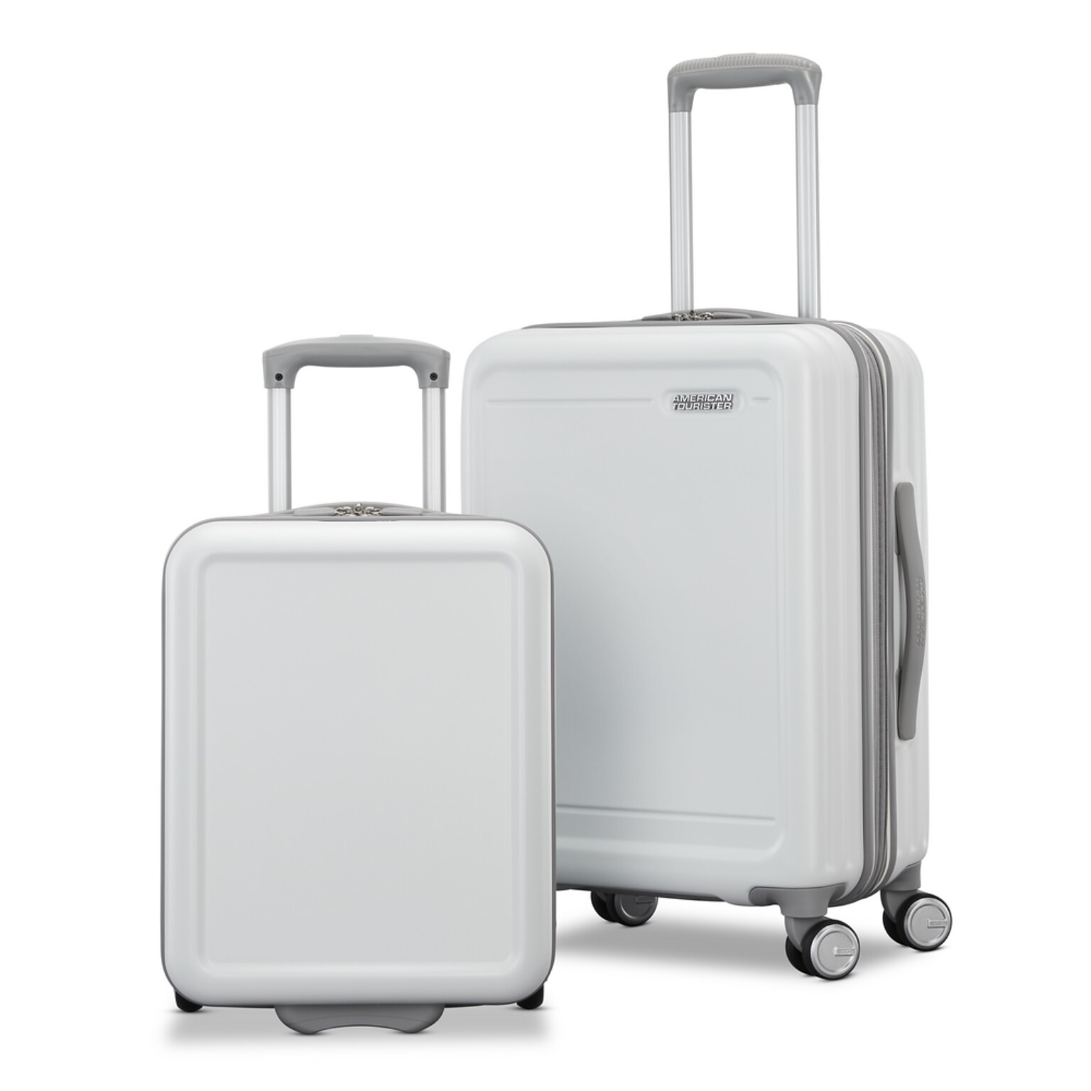 American Tourister Fathead 2-Piece Hardside Spinner Luggage Set, White (155427-1908)