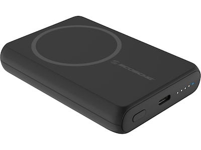 scosche GoBat MagSafe Wireless Power Bank, 5000mAh, Black (PBQ5MS-SP)