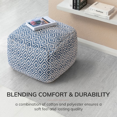 Anji Mountain Cherokee Nightlife Fabric Rectangular Pouf Ottoman (AMBPF075-2014)