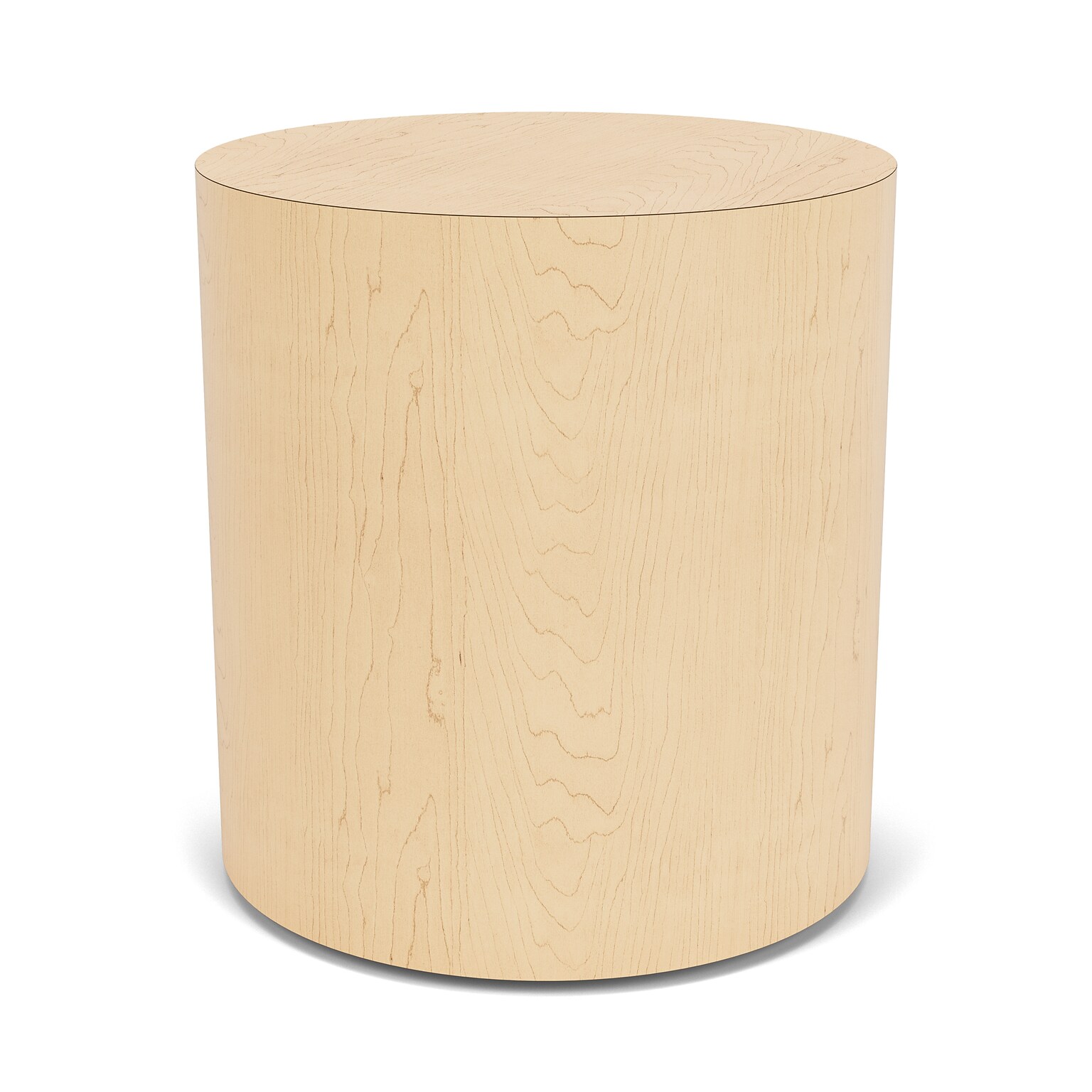 Lesro Mystic Lounge 19 Dia Laminate Round End Table, Natural Maple (ML6120.TNM.DNM)