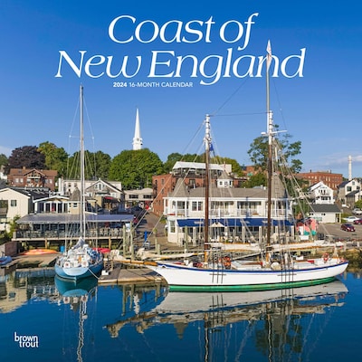 2024 BrownTrout Coast of New England 12 x 24 Monthly Wall Calendar (9781975462369)