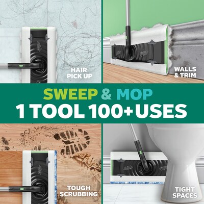 Swiffer Sweep and Mop Deluxe, 2-in-1 Floor Mopping and Sweeping Kit (16413)