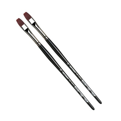 da Vinci TOP-ACRYL Oil and Acrylic Synthetic Bristle, Flat Brush, 2/Bundle (DVXVA7185K10-2)