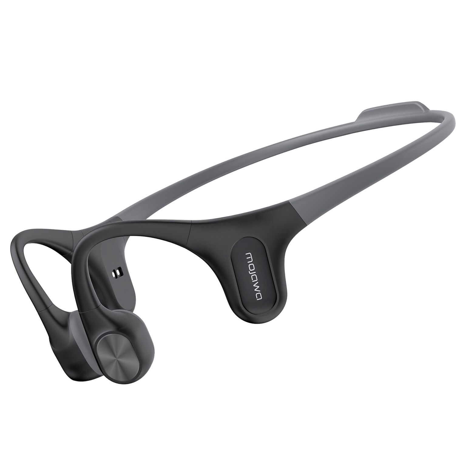 Mojawa Run Air/Mojo 2 Wireless Bone-Conduction Open-Ear Waterproof Headphones, Bluetooth, Black (RA-BK-GL-01)