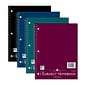 Roaring Spring Paper Products 1-Subject Notebooks, 8" x 10.5", Wide Ruled, 70 Sheets, Assorted Colors, 24/Case (10021CS)
