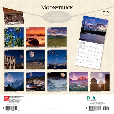 2026 BrownTrout Moonstruck 12 x 12 Monthly Wall Calendar (9798330704705)