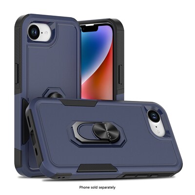 SaharaCase Raider Series Phone Case for iPhone 16e, Shock Absorbing, Midnight Blue (CP00820)