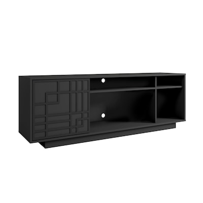 Techni Mobili Contemporary TV Stand, Screens Up to 70, Black (RTA-945TV-BK)