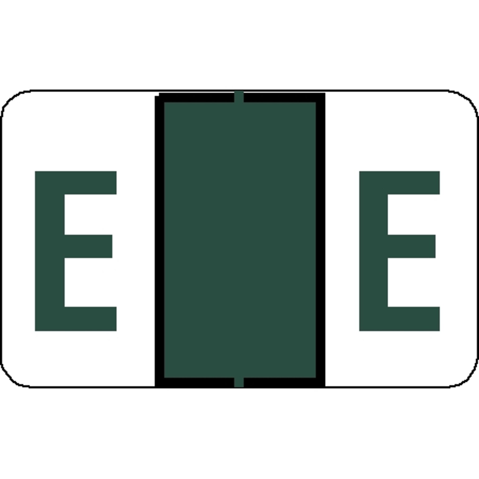 Medical Arts Press Jeter Compatible 5100 Series Alpha Sheet Labels; E