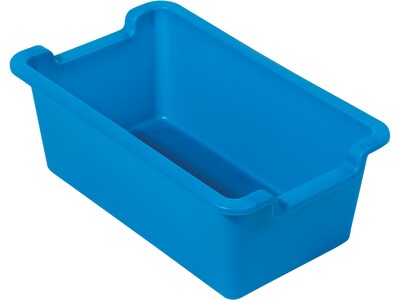 Deflect-O Polypropylene Storage Bin, 5.06 x 13.24 x 8.05, Blue (39510BLU)