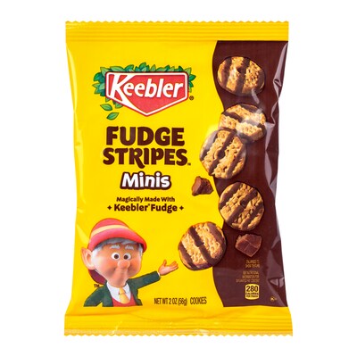 Keebler Fudge Stripes Mini Cookies, 72 oz., 36/Pack (220-02517)