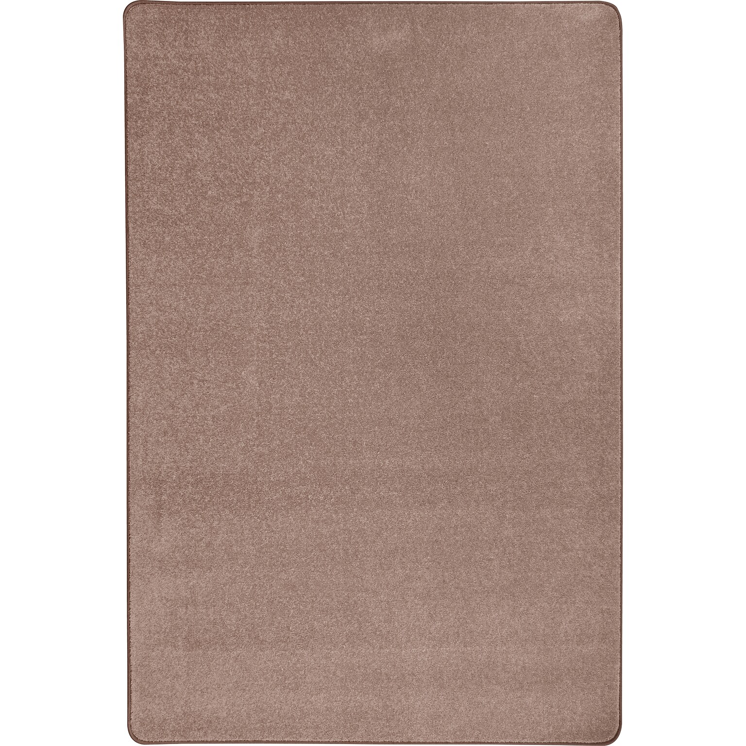Joy Carpets Endurance Polyester 4 x 6 Machine Tufted Rug, Taupe (80N-09)