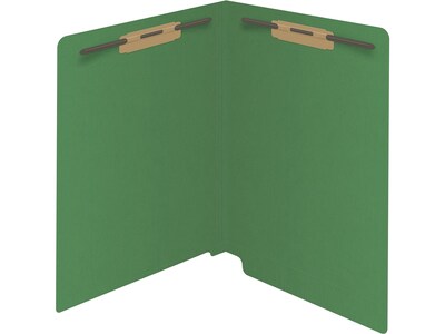 Medical Arts Press Reinforced End Tab File Folder, Straight Cut, Letter-Size, Green, 50/Box (S-01502-GRN)