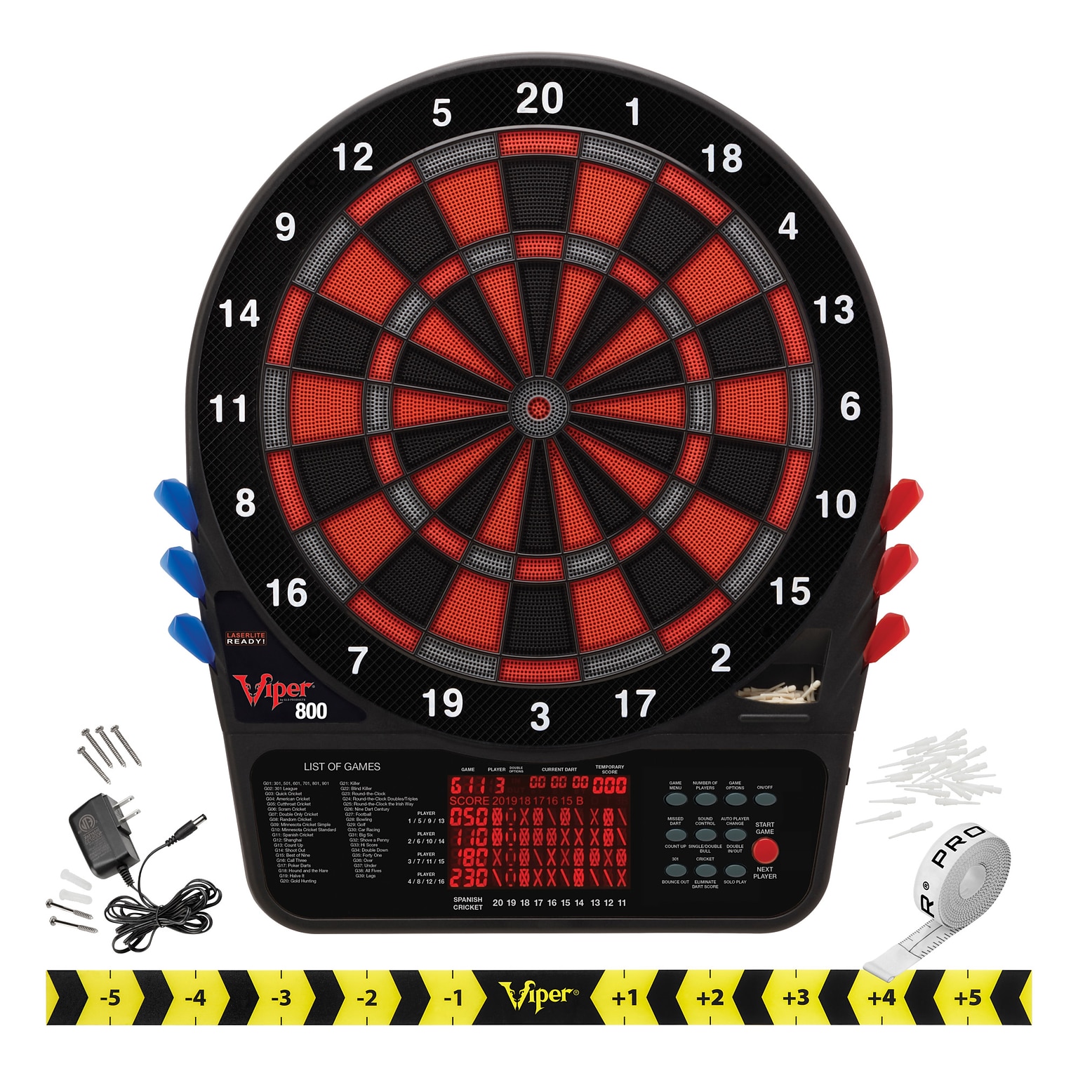 Viper 800 Electronic Dartboard, 15.5 Regulation Target (42-1034)